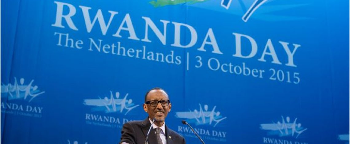 President Paul Gagame op Rwanda day