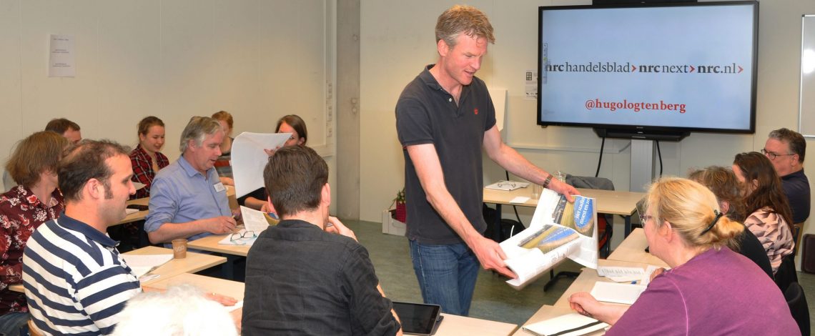 Hugo Logtenberg in de workshop Van Idee tot Onthulling.