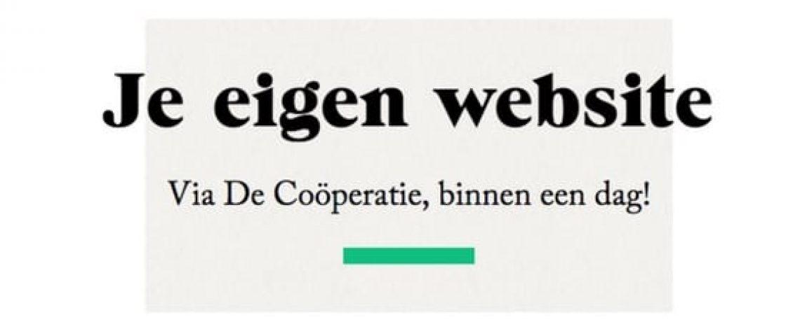 je eigen website